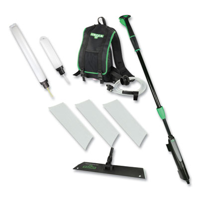 Excella Floor Finishing Kit, 20" Head, 48" to 65" Black/Gree