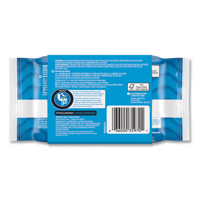 Fresh Care Flushable Cleansing Cloths, 1-Ply, 3.73 x 5.5, Wh