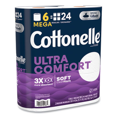 Ultra ComfortCare Toilet Paper, Soft Tissue, Septic Safe, 2-