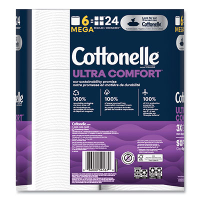Ultra ComfortCare Toilet Paper, Soft Tissue, Septic Safe, 2-