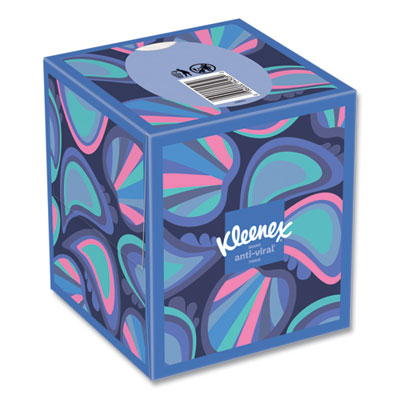 Anti-Viral Facial Tissue, 3-Ply, White, 55 Sheets/Box, 27 Bo
