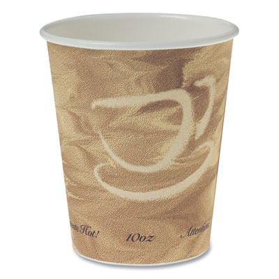 Single Sided Poly Paper Hot Cups, 10 Oz, Mistique Design, 50