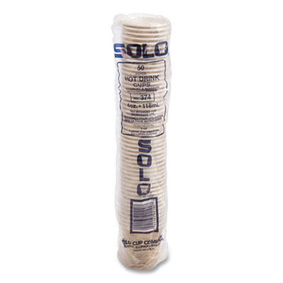 Single Sided Poly Paper Hot Cups, 4 Oz, Mistique Design, 1,0