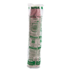 Single-Sided Poly Paper Hot Cups, 4 oz, Bistro Design, 50/Pa