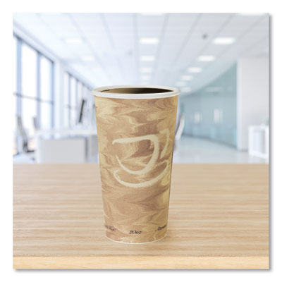 Single Sided Poly Paper Hot Cups, 20 Oz, Mistique Design, 40