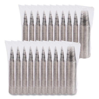 PET Graduated Medical and Dental Cups, 10 oz, Plastic, Clear