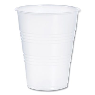 High-Impact Polystyrene Cold Cups, 9 oz, Plastic, Translucen