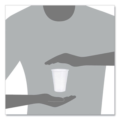 High-Impact Polystyrene Cold Cups, 9 oz, Plastic, Translucen