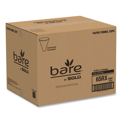 Bare Eco-Forward Treated Paper Funnel Cups, ProPlanet Seal,