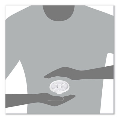 Lift n' Lock Plastic Hot Cup Lids, Fits 10 oz Hot Cups, Whit