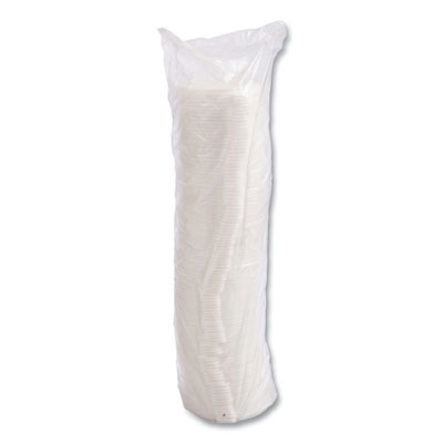 Lift n' Lock Plastic Hot Cup Lids, Fits 10 oz Hot Cups, Whit