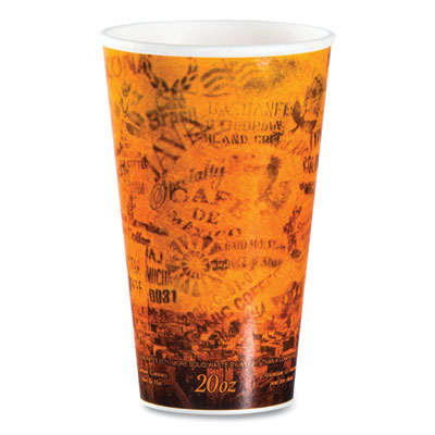 Fusion Escape Foam Hot/cold Cups, 20 Oz, Brown/black, 500/ca