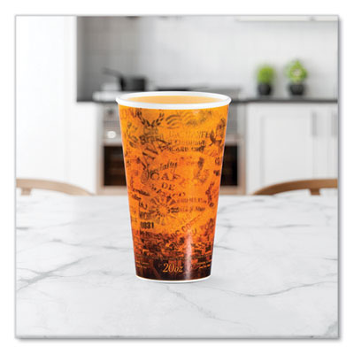 Fusion Escape Foam Hot/cold Cups, 20 Oz, Brown/black, 500/ca