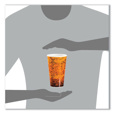 Fusion Escape Foam Hot/cold Cups, 20 Oz, Brown/black, 500/ca
