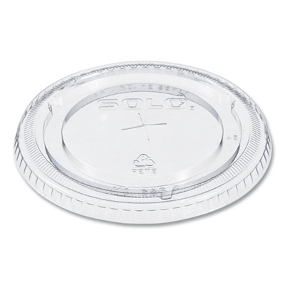 PETE Flat Straw-Slot Cold Cup Lids, Fits 16 oz to 24 oz Cold