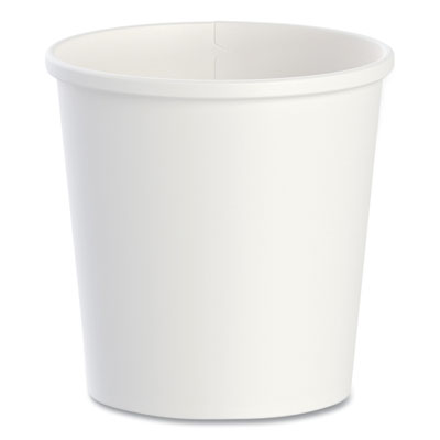 Flexstyle Double Poly Paper Containers, 16 oz, White, Paper,