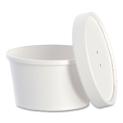 Flexstyle Double Poly Food Combo Packs, 8 oz, White, Paper,