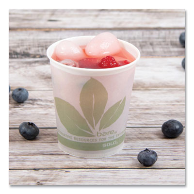 Bare Eco-Forward Paper Cold Cups, ProPlanet Seal, 5 oz, Gree