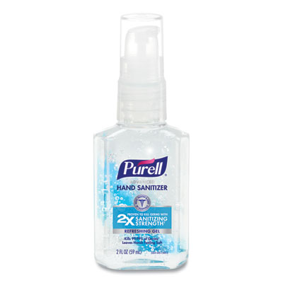 Advanced Hand Sanitizer Refreshing Gel, 2 oz Travel-Sized Pu