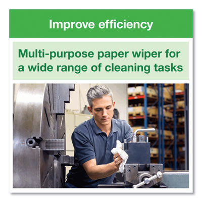 Basic Paper Wiper, 1-Ply, 9 x 10.5, White, 250/Box, 24 Boxes