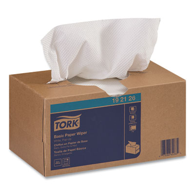 Basic Paper Wiper, 1-Ply, 9 x 10.5, White, 250/Box, 24 Boxes