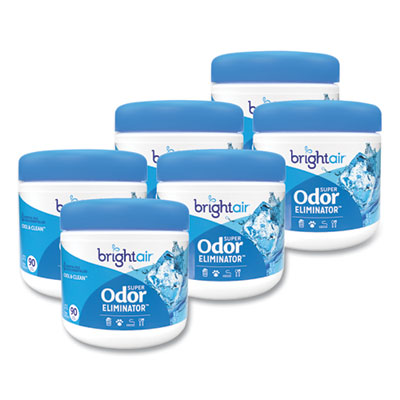 Super Odor Eliminator, Cool And Clean, Blue, 14 Oz Jar, 6/ca