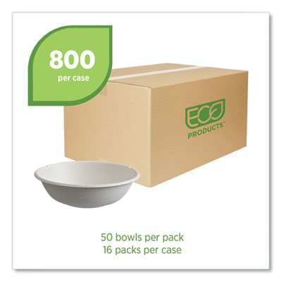 Vanguard Renewable and Compostable Sugarcane Bowls, 16 oz, W