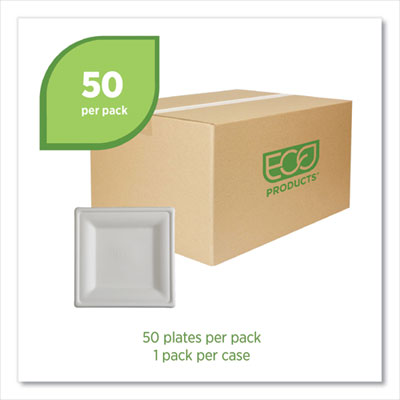 Vanguard Renewable and Compostable Sugarcane Plates, 10 x 10