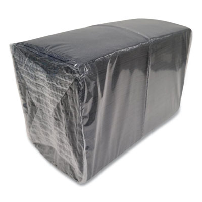 Morsoft Beverage Napkins, 2-Ply, 9 x 9.5, Black, 1,000/Carto