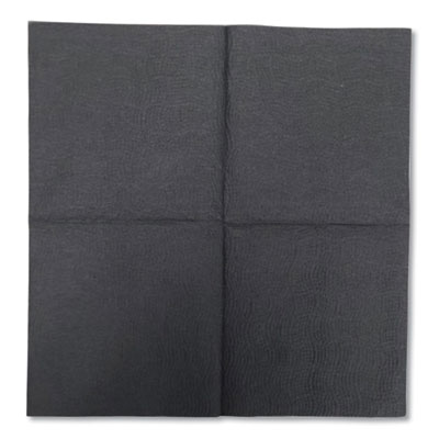 Morsoft Beverage Napkins, 2-Ply, 9 x 9.5, Black, 1,000/Carto