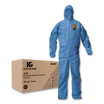 A20 Breathable Particle Protection Coveralls, Zip Front, Hoo