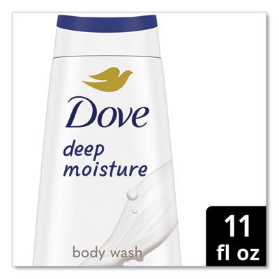 Dove Body Wash Deep Moisture, 11 oz, 6/Carton
