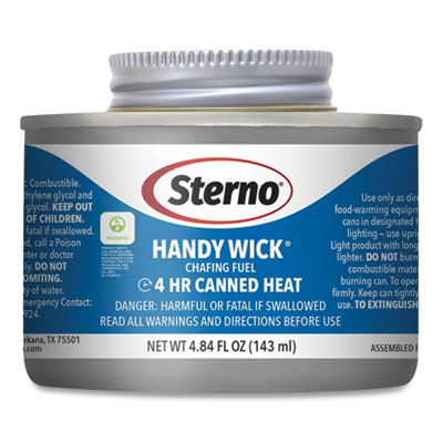 Handy Wick Chafing Fuel, Diethylene Glycol, 4 Hour Burn, 4.8