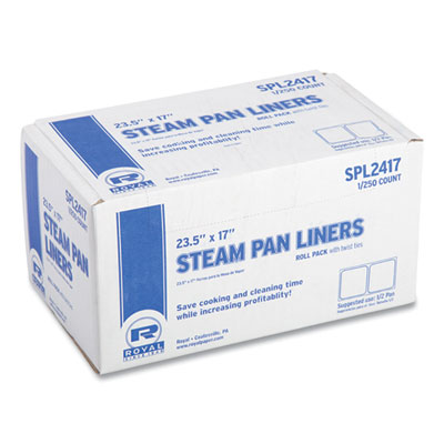 Steam Pan Liners for 1/2-Size Pans, Includes Twist-Ties, 17"