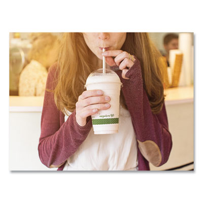 96-Series Cold Cup, 16 oz, Plastic, Clear/Green, 1,000/Carto