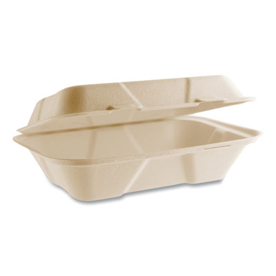 Nourish Molded Fiber Takeout Containers, Compostable, 6.1 x 
