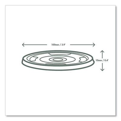96 Series Cold Cup Lids, Fits Vegware 96-Series Cold Cups, P