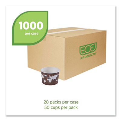 World Art Renewable and Compostable Food Container, 8 oz, 3.