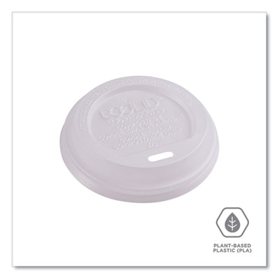EcoLid Renewable/Compostable Hot Cup Lids, Fits 8 oz Hot Cup
