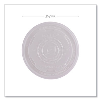World Art PLA-Laminated Soup Container Lids, Fits 8 oz, Tran