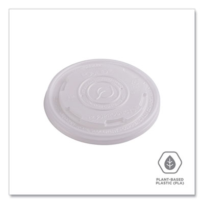 World Art PLA-Laminated Soup Container Lids, Fits 8 oz, Tran