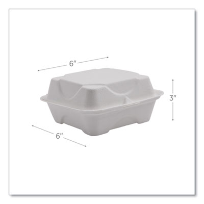 Vanguard Renewable And Compostable Sugarcane Clamshells, 6 X