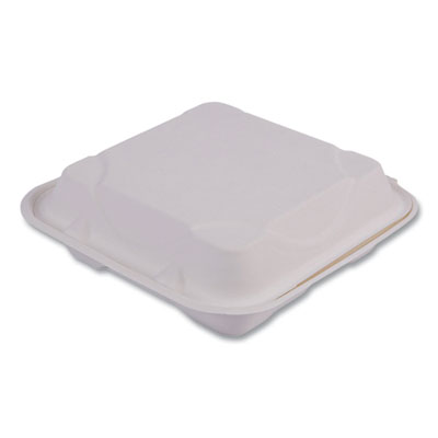 Vanguard Renewable and Compostable Sugarcane Clamshells, 3 C
