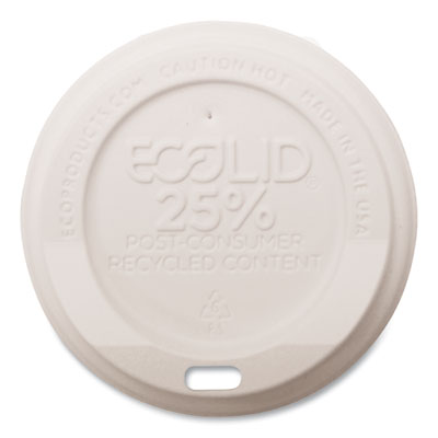 EcoLid 25% Recycled Content Hot Cup Lid, Fits 8 oz Hot Cups,