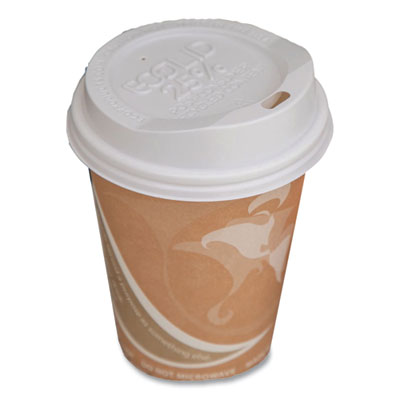 EcoLid 25% Recycled Content Hot Cup Lid, Fits 8 oz Hot Cups,