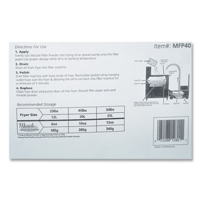 Filter Powder, 25 L, 40 lbs Box