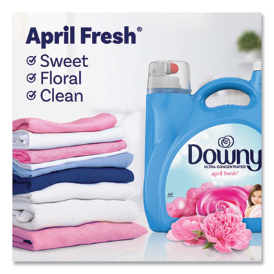 Liquid Fabric Softener, April Fresh Scent, 140 oz Bottle, 4/