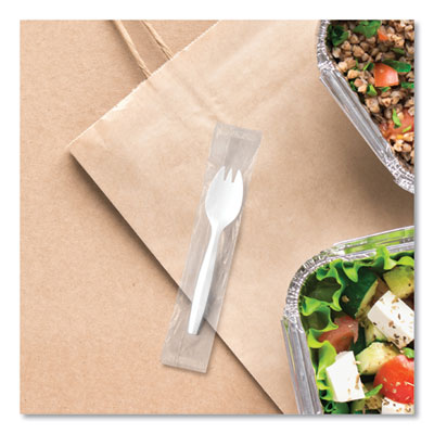 Regal Mediumweight Cutlery, Individually Wrapped, Spork, Pla