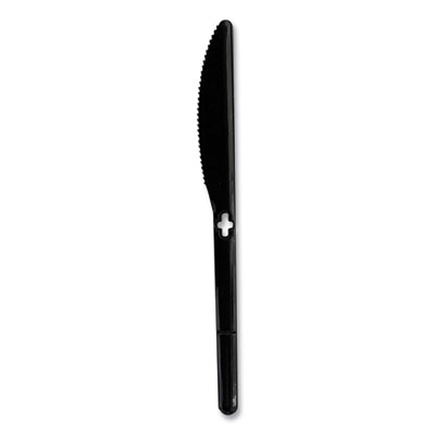 Knife WeGo Polystyrene Utensils, Knife, Plastic, Black, 1,00