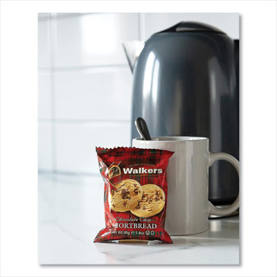 Shortbread Cookies, Chocolate Chip, 1.4 oz Pack, 2/Pack, 20